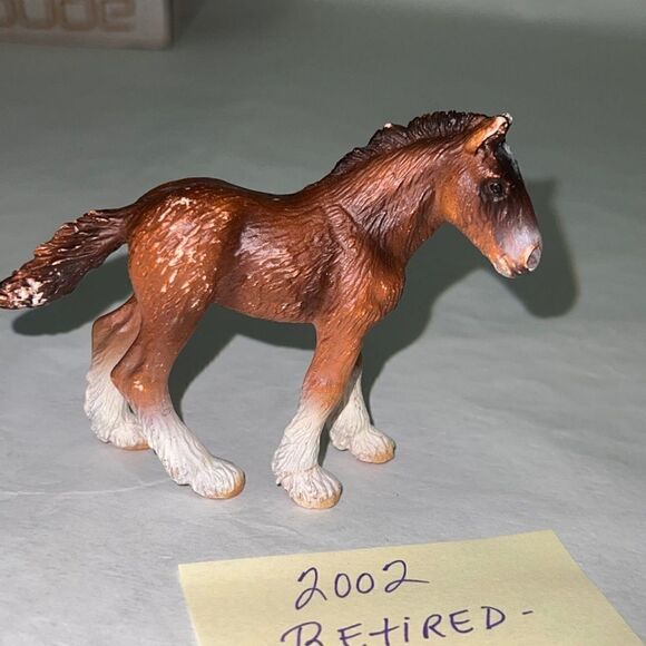 Schleich Brown Bay Clydesdale Foal 2002 retired - Picture 4 of 5